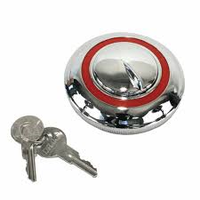 GAS CAP FORD 40-48, PICKUP 40-47, locking with red ring on chrome