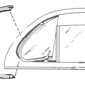 VENT WINDOW SEAL FORD 41-48 CLOSED, Also 41-48 MERCURY CLOSED CAR