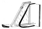 VENT WINDOW SEAL FORD 41-48 CONVERTIBLE, Also 41-48 MERCURY