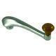 WINDOW CRANK HANDLE PICKUP 41-47, Chrome with black knob, square shaft