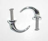 WINDSHIELD FINGER PULLS FORD 32-36, ROADSTER & PHAETON, with s/s screws