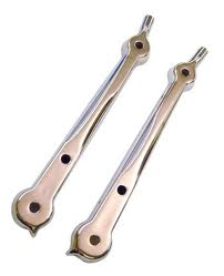 WINDSHIELD STANCHIONS UPPER FORD 32, OPEN CAR, STOCK HEIGHT, S/STEEL