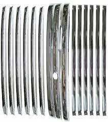 GRILLE BAR MOULDING PICKUP 42-47, CHROME 15 PCE. SET