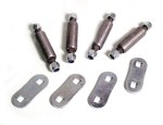 SPRING SHACKLE ASSY FRONT FORD 35-40, PICKUP 35-40 BOTH SIDES. Studs, nuts and bars.
