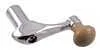 WINDOW CRANK HANDLE FORD 41-48, VENT WINDOW grey tan knob, 1-1/8" shank