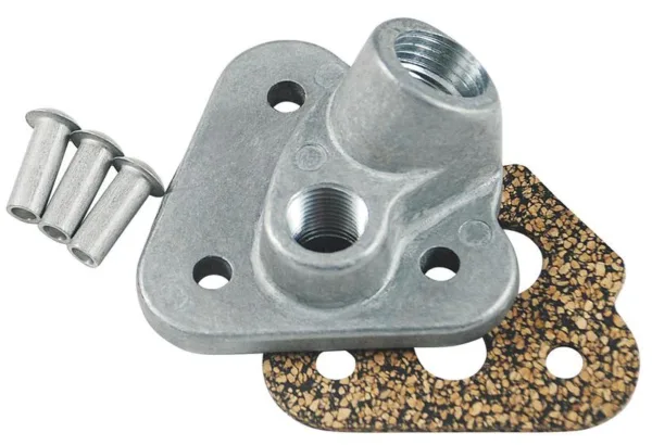 DIP STICK TUBE BOSS IN OIL PAN, FORD 35-48, PICKUP 35-48