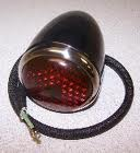 TAIL LIGHT ASSY FORD 37 W/LICENCE LENS