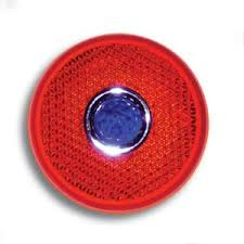 TAIL LIGHT LENS FORD 37, GLASS with BLUE DOT