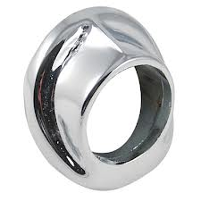 WIPER PIVOT BEZEL FORD 41-48, PICKUP 48-52, CHROME, LARGE TYPE (EACH)