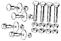 CAB MOUNT BOLT KIT PICKUP 48-52