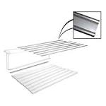 BED STRIPS PICKUP 48-72 STAINLESS STEEL (set of 7), 95" long with no holes punched.