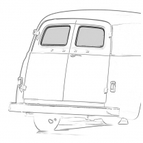 BACK WINDOW SEAL PANEL TRUCK 48-52