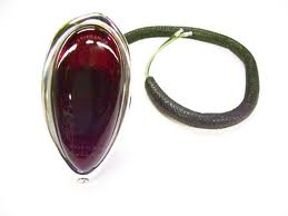 TAIL LIGHT ASSY FORD 38-39, Has black woven cover over wires.