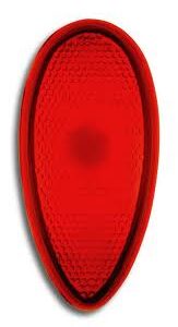 TAIL LIGHT LENS FORD 38-39 GLASS