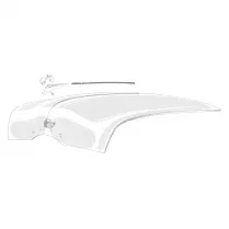HOOD CENTRE MOULDING STRIP FORD 49-50, stainless
