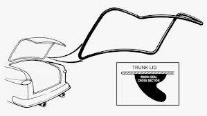 TRUNK SEAL FORD 49-51, goes on luggage compartment door