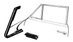 VENT WINDOW SEAL FORD 49 & EARLY 50 CONVERTIBLE, INCLUDES FEET