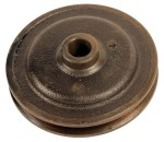 WATER PUMP PULLEY FORD 50-53, RH for 3/8" belt, flat stamped steel