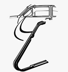 VENT WINDOW SEAL MERCURY 50-51, all except convertible and wagon