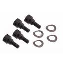 HOOD HINGE BOLTS FORD 41-48, PICKUP 40-48, set of 4, 1/4" UNF stepped.