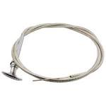 OVERDRIVE CABLE FORD-49-56, w/ Chrome handle, cut to length