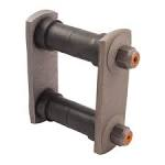 SPRING SHACKLE ASSY REAR FORD 51-59, T-BIRD 55-57 & 59-60, PICKUP 57-60 FRONT OF FRONT, 2" leaf, 2.5" pin centre.