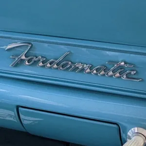 EMBLEM TRUNK LID FALCON XM, FORDOMATIC SCRIPT