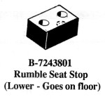 TRUNK LID BUMPERS FORD 28-39, LOWER RUMBLE SEAT STOPS