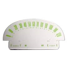 DASH BEZEL LENS FORD 55-56, 0-120mph
