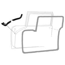 DOOR SEALS FORD 55-58 INNER DOG LEG - comes with door seal kit
