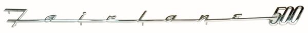 EMBLEM QUARTER PANEL FORD 57-58 US build, "Fairlane 500" - PAIR