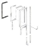 VENT WINDOW SEAL FORD 55-56, CONVERTIBLE & CROWN , 56 2DR HARDTOP