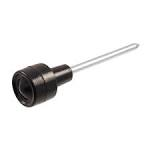 KNOB HEADLIGHT SWITCH PICKUP 55-56, Black with shaft