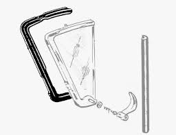 VENT WINDOW SEAL FORD 57-58 RANCHERO, SEDAN & WAGON (US)