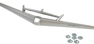 EMBLEM BEZEL TRUNK LID FORD 57, CHROME "V", US Fairlane series, inc' fasteners