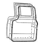 DOOR SEALS PICKUP 57-60, F100-F500-F600