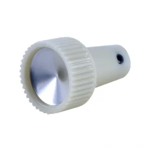 KNOB WIPER SWITCH FARLANE 59-61, T-BIRD 60, W/GRUB SCREW, Ivory with silver insert.