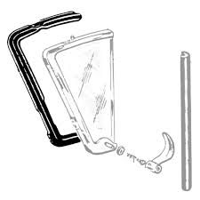 VENT WINDOW SEAL FAIRLANE 59 ALL, Australian 59-61 SEDAN & RANCHWAGON.