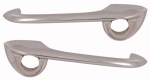 DOOR HANDLE OUTSIDE FAIRLANE 59-61 PAIR, Pressure die cast, less buttons.