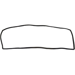 WINDSHIELD SEAL FORD 52-54 SEDAN, With groove for chrome trim.