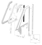 VENT BACK EDGE FORD 52-54, HARDTOP & CONVERTIBLE