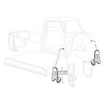 RUST REPAIR P/UP 53-56 BODY MOUNT FRONT