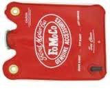 WASHER BAG FORD RED "See Clear", Has clear panel, use with 'top tee valve'