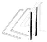 VENT BACK EDGE GALAXIE 60-62 CONVERTIBLE AND STARLINER