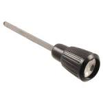 KNOB HEADLIGHT SWITCH (2.3/4"), Black with silver insert.