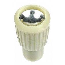 KNOB CHOKE/DEFROST/TEMP CABLE, Ivory with silver insert.