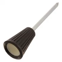 KNOB HEADLIGHT SWITCH PICKUP 61-66 (2.1/2"), Black with ivory insert.
