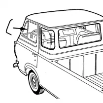 VENT WINDOW SEAL ECONOLINE 61-67