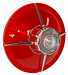 TAIL LIGHT LENS GALAXIE 63, 500 & 500XL. with backup, with chrome bezel