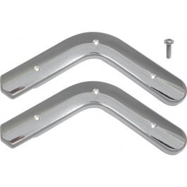 SEAT SIDE HINGE COVER FALCON 63-65, Chrome PR for buckets, modify for XMP